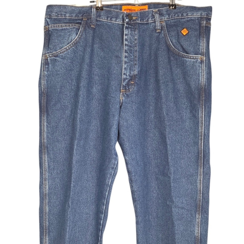 Wrangler Riggs Workwear FR Jeans Men 40x32 Blue Flame Resistant Straight NEW
